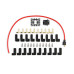 PartzBiz CM: 5041R-ชุดสายหัวเทียน - 8 มม. - สากล - ลวดสีแดงพร้อมบู๊ท 90 องศาสีแดง PartzBiz CM: 5041R-ชุดสายหัวเทียน - 8 มม. - สากล - ลวดสีแดงพร้อมบู๊ท 90 องศาสีแดง
