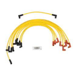 PartzBiz CM 4048 - ชุดสายหัวเทียน - 8 มม. - สีเหลืองพร้อมบู๊ทสไตล์ HEI Stock
