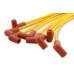 PartzBiz CM: 4041-Spark Plug Wire Set - 8mm - Yellow with Orange 90 Deg Boots PartzBiz CM: 4041-Spark Plug Wire Set - 8mm - Yellow with Orange 90 Deg Boots