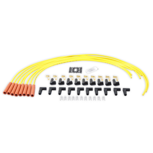 PartzBiz CM: 4038-Spark Plug Wire Set - 8mm - Yellow with Orange Straight Boots PartzBiz CM: 4038-Spark Plug Wire Set - 8mm - Yellow with Orange Straight Boots