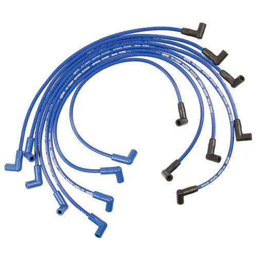 PartzBiz CM: 5048B-SPARK PLUG WIRE SET - 90 DEG BOOTS - BLUE