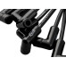 PartzBiz CM: 9018CK-Spark Plug Wire Set - Chevy Small Block with HEI 75-86 Wires Under Valve Cover-Black