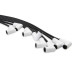 PartzBiz CM: 9001C-Spark Plug Wire Set - Universal - 90 Deg White Ceramic Boots PartzBiz CM: 9001C-Spark Plug Wire Set - Universal - 90 Deg White Ceramic Boots