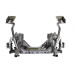 PartzBiz CM: 032040DS-Detroit Speed Bare Front Frame - Non-Adjustable Shocks - Powder Coated Control Arms