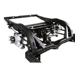 PartzBiz CM 041740-DRDS - ชุดกันสะเทือนด้านหลัง Detroit Speed ​​DECAlink™ - โช้คระยะไกลแบบปรับได้คู่ - เพลาแบบ Spline 17 - 400hp