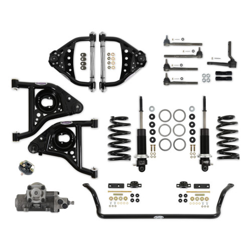 PartzBiz CM: 031365-SDS-Detroit Speed - Front Speed Kit 3 - Single-Adjustable Shocks - BBC