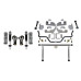 PartzBiz CM: 041724-SDS-Detroit Speed QuadraLink Rear Suspension Kit - Without Axle Brackets - Single Adjustable Shocks PartzBiz CM: 041724-SDS-Detroit Speed QuadraLink Rear Suspension Kit - Without Axle Brackets - Single Adjustable Shocks