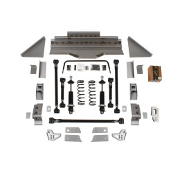 PartzBiz CM 041733-SDS - Detroit Speed QuadraLink Rear Suspension Kit Without Axle Brackets - Single Adjustable Shocks