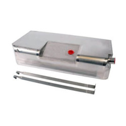 PartzBiz CM 080119DS - Detroit Speed Stainless Steel Narrowed Fuel Tank - Carbureted Engine - QUADRALink
