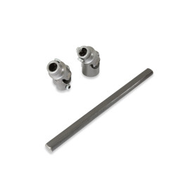 PartzBiz CM 092506DS - Detroit Speed Steel Intermediate Shaft - Ididit Column 1 in.-DD column output shaft