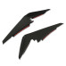 PartzBiz CM: CA-300002-AB-Drake Muscle Cars 2019+ Dive Planes, Smooth Satin Black Finish