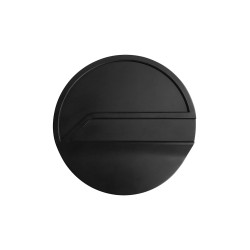 PartzBiz CM JR3B-6640526-BK - Drake Muscle Cars Aluminum Fuel Door - Black