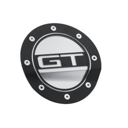 PartzBiz CM FR3Z-6640526-GB - Drake Muscle Cars Fuel Door Comp Series สีดำด้านพร้อมสำเนียงสีเงินและโลโก้ GT PartzBiz CM FR3Z-6640526-GB - Drake Muscle Cars Fuel Door Comp Series สีดำด้านพร้อมสำเนียงสีเงินและโลโก้ GT
