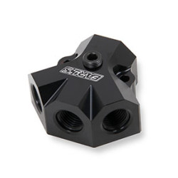 PartzBiz CM 100168ERL - Earl's Distribution Block 8 AN O-Ring Inlet x (3) 6 AN O-Ring Outlets PartzBiz CM 100168ERL - Earl's Distribution Block 8 AN O-Ring Inlet x (3) 6 AN O-Ring Outlets
