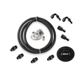 PartzBiz CM HEMI0004ERL - Earl's Oil Filter Relocation Kit - Mopar Gen III Hemi - Fits 3/4 PartzBiz CM HEMI0004ERL - Earl's Oil Filter Relocation Kit - Mopar Gen III Hemi - Fits 3/4