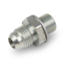 PartzBiz CM 961980ERL - Earl's Straight Transmission Adapter -6 Male to 1/4-18 NPSM Male - Short (Front)
