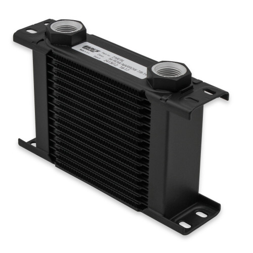 PartzBiz CM: 219ERL-Earl's UltraPro Oil Cooler - สีดำ - 19 แถว - ตัวทำความเย็นแคบ - 10 O-Ring Boss Female Ports PartzBiz CM: 219ERL-Earl's UltraPro Oil Cooler - สีดำ - 19 แถว - ตัวทำความเย็นแคบ - 10 O-Ring Boss Female Ports