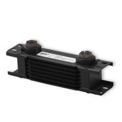 PartzBiz CM 207ERL - Earl's UltraPro Oil Cooler - Black - 7 Rows - Narrow Cooler - 10 O-Ring Boss Female Ports