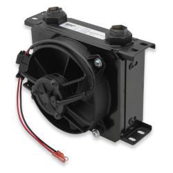 PartzBiz CM FP219ERL - Earl's UltraPro Oil Cooler พร้อมชุดพัดลม - สีดำ - 19 แถว - ตัวทำความเย็นแบบแคบ - พอร์ตตัวเมีย O-Ring Boss 10 อัน PartzBiz CM FP219ERL - Earl's UltraPro Oil Cooler พร้อมชุดพัดลม - สีดำ - 19 แถว - ตัวทำความเย็นแบบแคบ - พอร์ตตัวเมีย O-Ring Boss 10 อัน