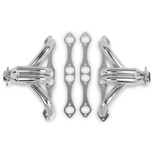 PartzBiz CM: 11705-7FLT-Flowtech Block Hugger Header - Stainless Steel