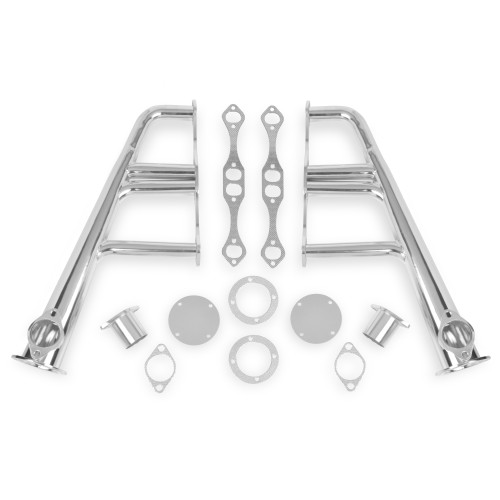 PartzBiz CM: 11702-2FLT-Flowtech Lakester Headers - Chrome Finish