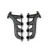 PartzBiz CM: 31730-3FLT-Flowtech LS Swap Exhaust Manifolds - Black Ceramic Finish