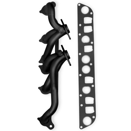 PartzBiz CM: 92003FLT-Flowtech Shorty Header - Black Painted