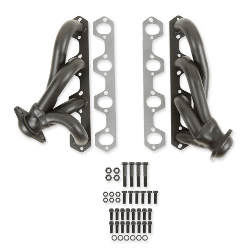 PartzBiz CM: 91627FLT-Flowtech Shorty Headers - ทาสีดำ