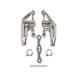 PartzBiz CM 11573FLT - Flowtech Small Block Chevy Turbo Headers - Polished Finish PartzBiz CM 11573FLT - Flowtech Small Block Chevy Turbo Headers - Polished Finish
