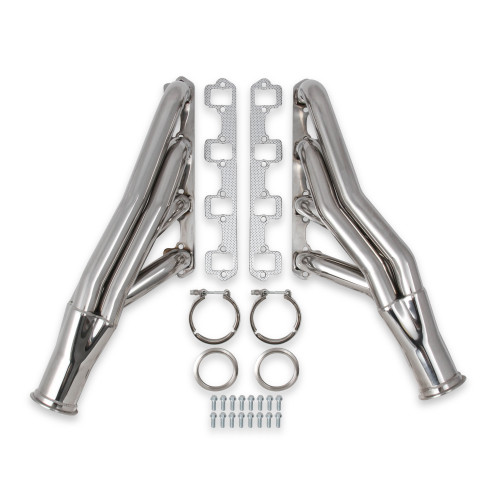 PartzBiz CM: 12165FLT-Flowtech Small Block Ford Turbo Headers - Polished 304 Stainless Steel