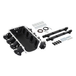 PartzBiz CM 300-713BK - Holley Ultra Lo-Ram Manifold Base และรางเชื้อเพลิงแบบฉีดพอร์ต - GM Gen V LT PartzBiz CM 300-713BK - Holley Ultra Lo-Ram Manifold Base และรางเชื้อเพลิงแบบฉีดพอร์ต - GM Gen V LT