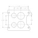 PartzBiz CM: 0-9895-650 CFM Spreadbore Carburetor PartzBiz CM: 0-9895-650 CFM Spreadbore Carburetor