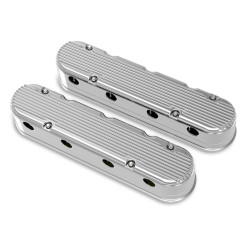 PartzBiz CM 241-181 - Holley 2-Piece Finned Valve Cover - Gen III/IV LS - Polished PartzBiz CM 241-181 - Holley 2-Piece Finned Valve Cover - Gen III/IV LS - Polished