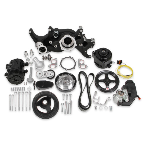 PartzBiz CM: 20-185BK-Holley Black Mid-Mount Complete Accessory System