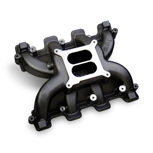 PartzBiz CM: 300-129BK-Holley Dual Plane Carbureted Intake - GM LS3/L92 - Black