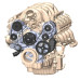 PartzBiz CM: 20-300-Holley Godzilla High-Mount Accessory Drive - OE Oiling System - Base Kit PartzBiz CM: 20-300-Holley Godzilla High-Mount Accessory Drive - OE Oiling System - Base Kit
