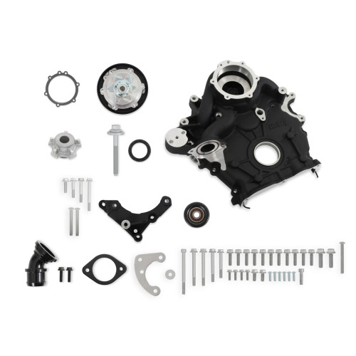 PartzBiz CM: 20-300BK-Holley Godzilla High-Mount Accessory Drive - OE Oiling System - Base Kit - Black PartzBiz CM: 20-300BK-Holley Godzilla High-Mount Accessory Drive - OE Oiling System - Base Kit - Black