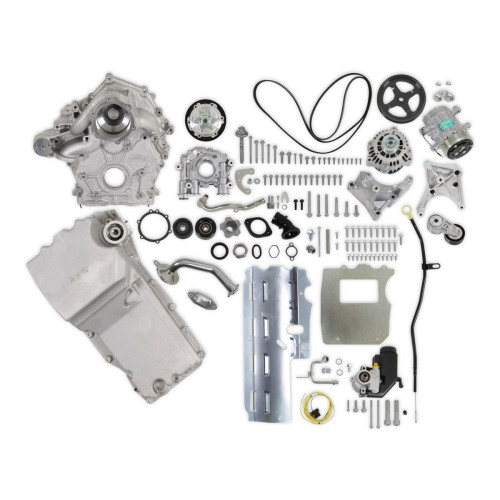 PartzBiz CM: 20-340-Holley Godzilla High-Mount Accessory Drive - With Holley Swap Oil Pan and Pump - Complete Kit PartzBiz CM: 20-340-Holley Godzilla High-Mount Accessory Drive - With Holley Swap Oil Pan and Pump - Complete Kit