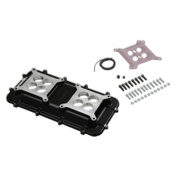 PartzBiz CM 300-267BK - Holley Mid-Rise Plenum Base Adapter Kit - Black PartzBiz CM 300-267BK - Holley Mid-Rise Plenum Base Adapter Kit - Black