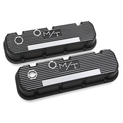 PartzBiz CM 241-85 - Holley M/T Valve Covers - Vintage Style - Finned - BBC - Satin Black PartzBiz CM 241-85 - Holley M/T Valve Covers - Vintage Style - Finned - BBC - Satin Black