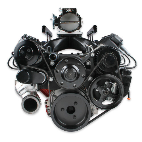 PartzBiz CM: 20-180BK-Holley Premium Black Mid-Mount Complete Accessory System PartzBiz CM: 20-180BK-Holley Premium Black Mid-Mount Complete Accessory System