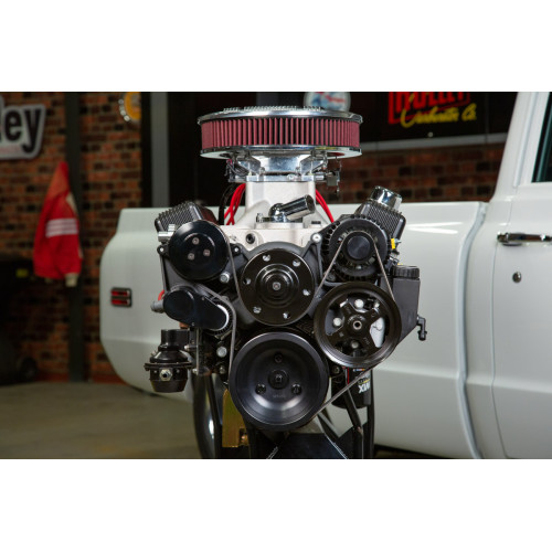 PartzBiz CM: 20-240BK-Holley Small Block Chevy Mid-Mount Complete Accessory System PartzBiz CM: 20-240BK-Holley Small Block Chevy Mid-Mount Complete Accessory System