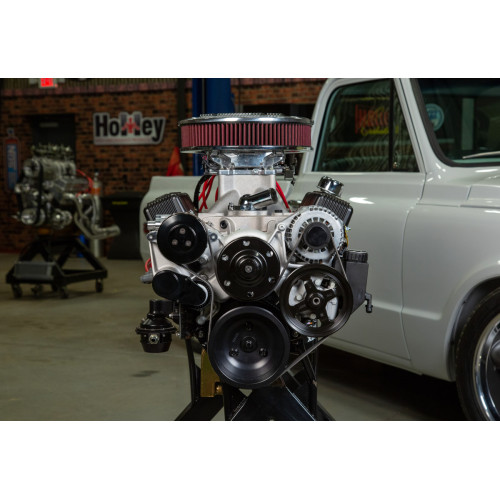 PartzBiz CM: 20-240-Holley Small Block Chevy Mid-Mount Complete Accessory System PartzBiz CM: 20-240-Holley Small Block Chevy Mid-Mount Complete Accessory System