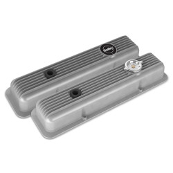 PartzBiz CM 241-134 - Holley Valve Covers - Muscle Series - Finned - SBC - Natural PartzBiz CM 241-134 - Holley Valve Covers - Muscle Series - Finned - SBC - Natural