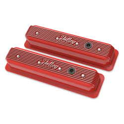 PartzBiz CM 241-250 - Holley Vintage Finned Valve Cover - PartzBiz CM 241-250 - Holley Vintage Finned Valve Cover -