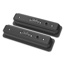 PartzBiz CM 241-247 - Holley Vintage Finned Valve Cover - PartzBiz CM 241-247 - Holley Vintage Finned Valve Cover -