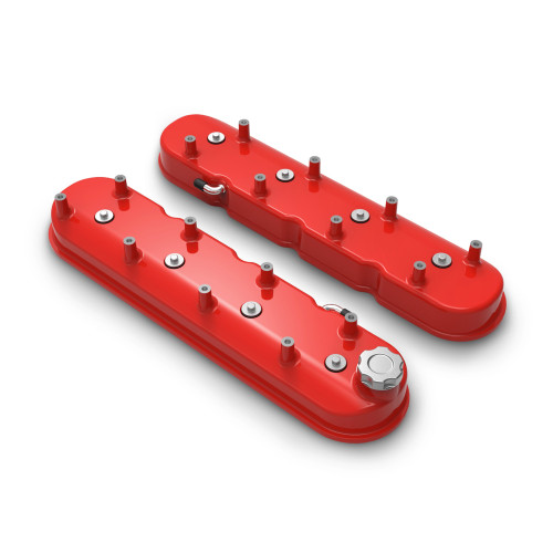 PartzBiz CM: 241-113-Tall LS Valve Covers - Gloss Red