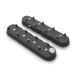 PartzBiz CM 241-112 - Tall LS Valve Covers - Satin Black PartzBiz CM 241-112 - Tall LS Valve Covers - Satin Black