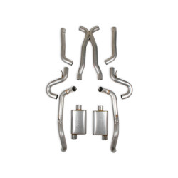 PartzBiz CM 70501354-RHKR - 68-72 GM A-BODY EXHAUST SYSTEM, 3.0 IN, PartzBiz CM 70501354-RHKR - 68-72 GM A-BODY EXHAUST SYSTEM, 3.0 IN,