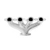 PartzBiz CM: 8504-1HKR-Hooker BlackHeart LS Swap Exhaust Manifolds - Center Dump - Silver Ceramic PartzBiz CM: 8504-1HKR-Hooker BlackHeart LS Swap Exhaust Manifolds - Center Dump - Silver Ceramic